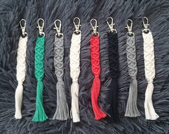 Macramé sleutelhangers