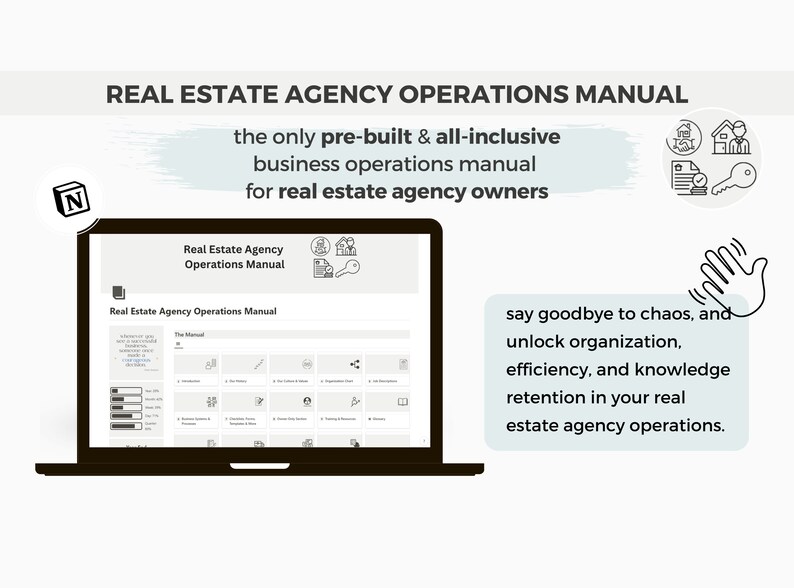 Real Estate Agency Operations Manual | Notion Business Template | All ...