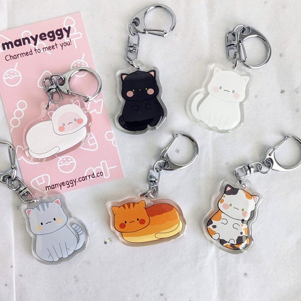 Calico Cat Keychain Etsy