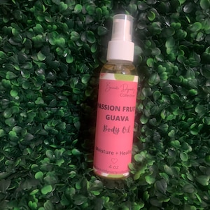 Passion fruit & Guava Body oil, handmade body oil, essential oils, summer scents, natural body oils