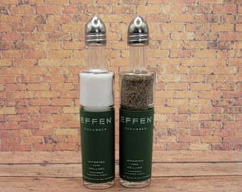 Upcycled Mini Vodka Bottle Salt and Pepper Shakers: Home Bar Decor