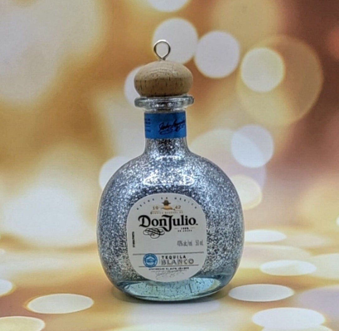 Upcycled Mini Tequila Bottle Ornament Christmas Tree Etsy