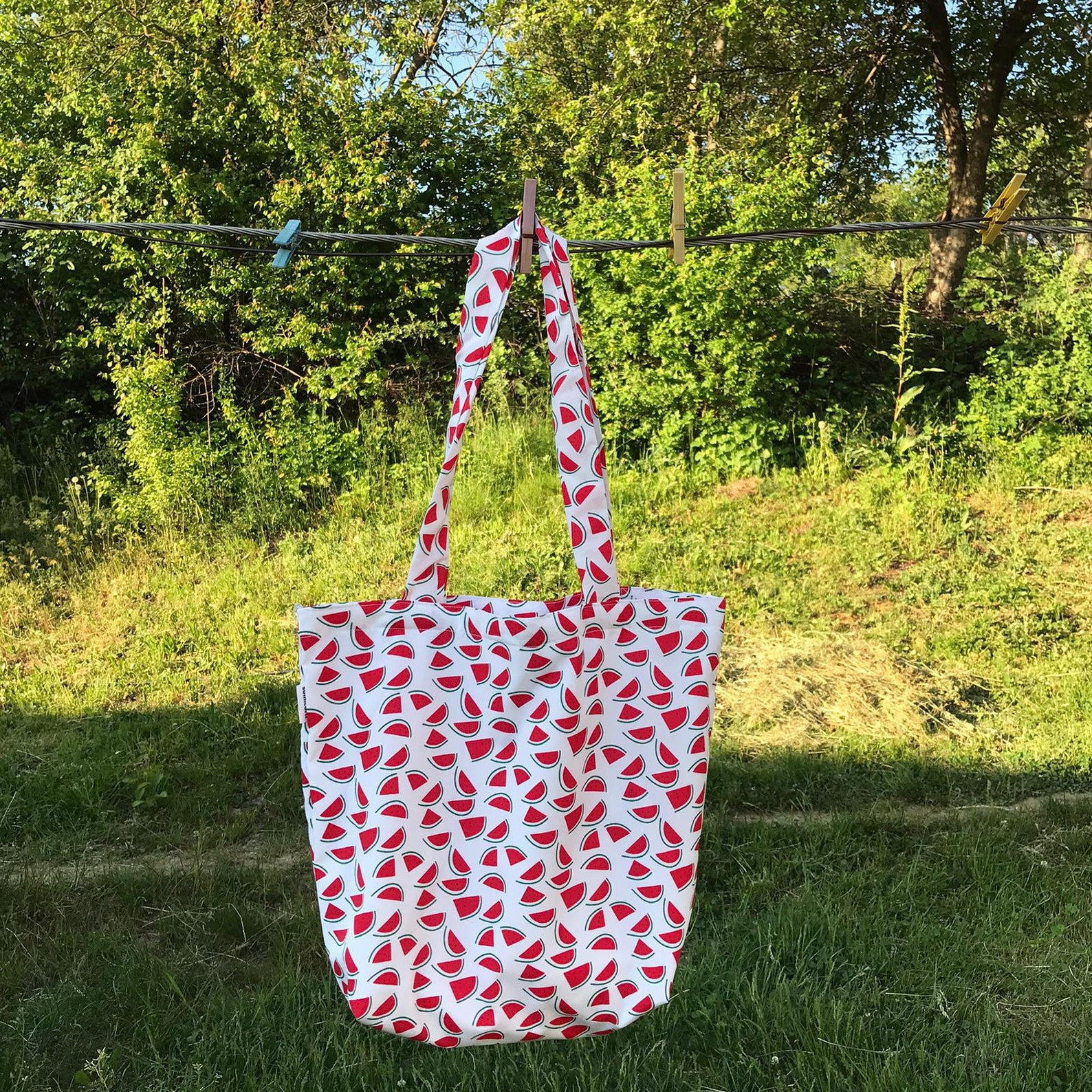 Fruit tote bag Shopping Bag Shoulder Bag Linen Bag Etsy