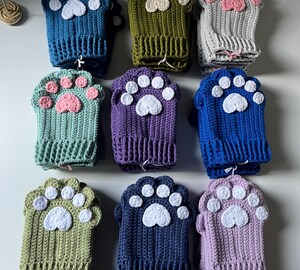 Mitaines Tricotées Sans Doigts Pour Femmes – Broderie Chat, Chaudes Et Décontractées Pour L'hiver, Utilisation Smartphone Facile