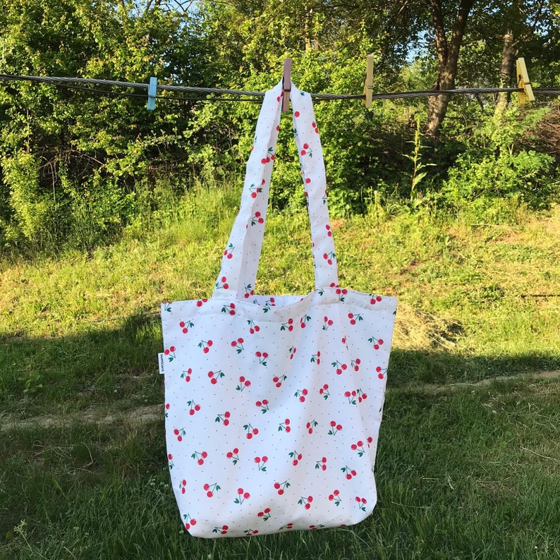 Fruit Tote Bag Shopping Bag Shoulder Bag Linen Bag Etsy