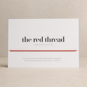 Red Bracelet Red thread in the set - Happiness Wish Hope Love Make a Wish // Red thread string