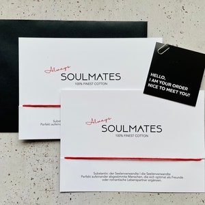 Toujours Soulmates Bracelet Rouge Fil Rouge dans l’Ensemble // Amitié Âme Sœur Amis Bonheur Espoir Amitié Groupe Porte-Bonheur