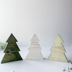 Wooden Pine Trees Decor - Rustic Tree for Minimalist Home Decor - Gift for Nature Lover