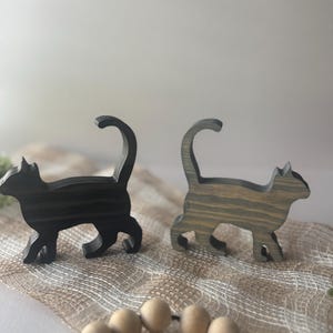 Walking Cat Figurine -  Cute Cat Decoration - Gift for Cat Lovers