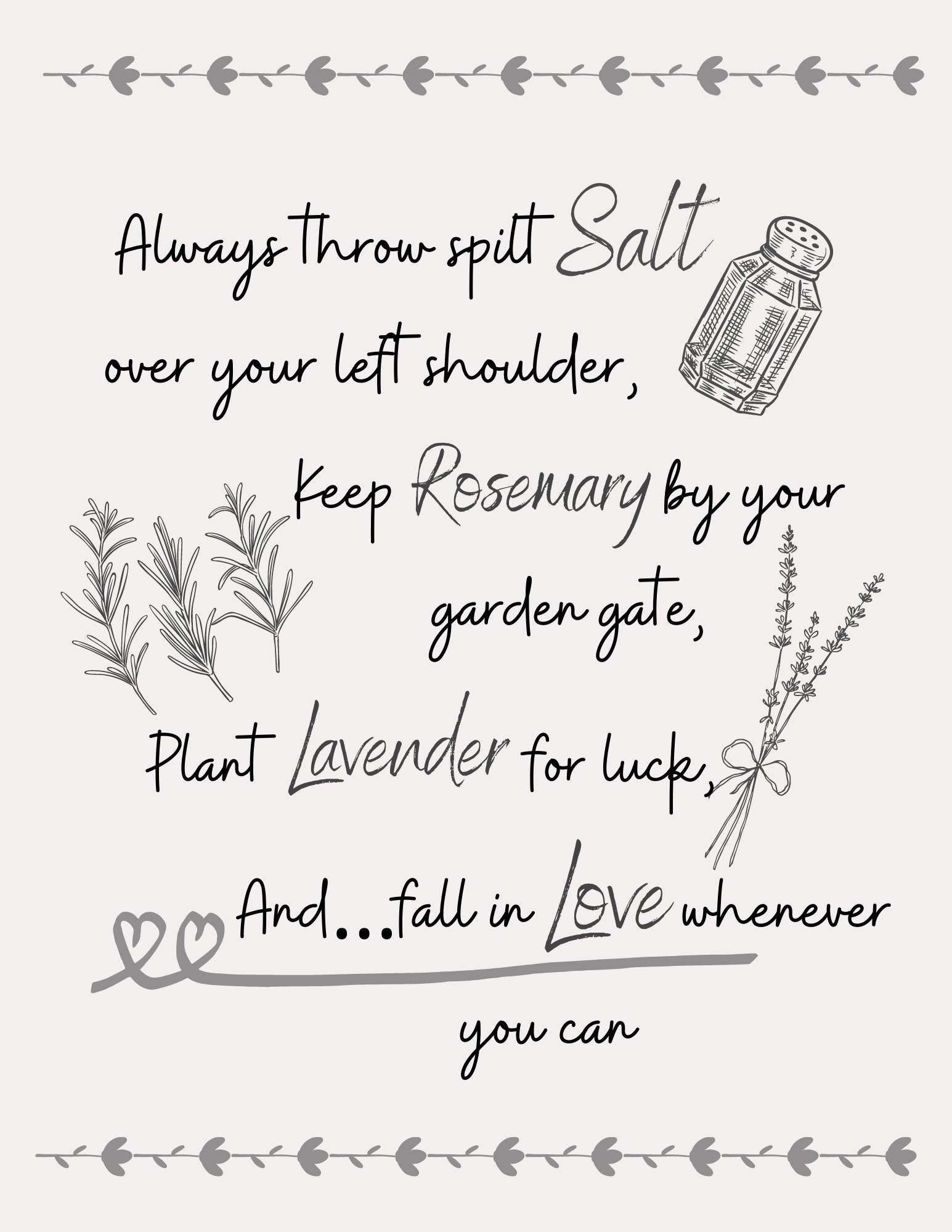 Practical Magic Salt Quote Practical Magic Spilt Salt Quote | Etsy