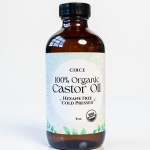 Olio di ricino naturale / Olio di ricino biologico premium 100% puro / Esano spremuto a freddo / Olio di ricino per pelle secca e crescita dei capelli