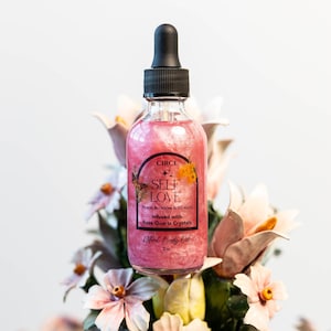 Self Love Ritual Body Oil 2oz | Manifestation Oil for Confidence & Empowerment | Botanical Crystal Infused Oil | Intention Oil