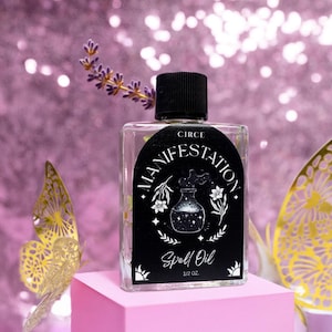 Manifestation Spell Oil | Anointing Oil for Abundance & Success | Conjure Oil to Attract Wealth, Luck and Positive Energy
