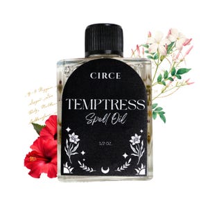 Temptress Spell Oil | 1/2oz Anointing Oil for Attraction and Desire | Conjure Oil for Love, Confidence & Magnetic Charm