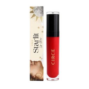 Siren&#39;s Kiss Cherry Flavored Lipgloss | Starlit Lip Glow | Glossy Cherry Kiss Moisturizing |  Pigmented Lip Gloss | Long Lasting Soft Lips
