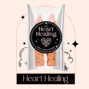 Heart Healing Ritual Candles | Heart Chakra-Heart Healer | Healing Candle | Spiritual Candle | Ritual Candle | Honeysuckle Scented Candle