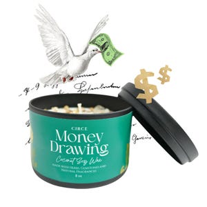 Money Drawing Candle | Money Spell | Witchcraft Supplies |  Success | Manifest Abundance | Hoodoo  Manifesting Ritual |  Law of Attraction