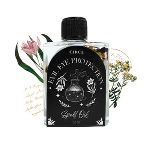 Evil Eye Protection Spell Oil | 1/2 oz Anointing Oil for Warding Off Negativity | Conjure Oil for Spiritual Shielding & Energy Protection