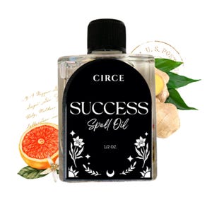 Aceite para hechizos de éxito / Aceite de unción de 1/2 oz para la prosperidad y los logros / Aceite de conjuro para atraer el éxito, las oportunidades y la abundancia