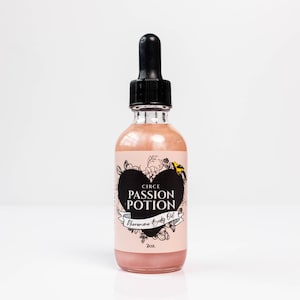 Passion Potion Body Oil - Pheromone Infused | Love Potion Ritual Body Oil 2 oz | Come to me | Love Attraction Oi | Love Spell Oil