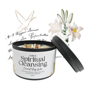 Spiritual Cleansing spell candle | Ritual House Cleanse | Clear Negativity  | Remove Stagnation | Cleaning Inspiration | Purifying