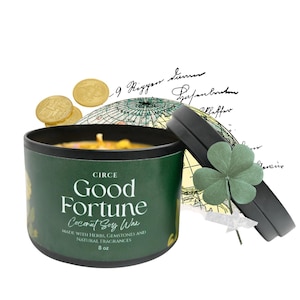 Good Fortune Candle | Good News Candle | Positive Energy | Manifesting | Intention Candle | Good Luck Spell | Clear Negative |  Spell Candle