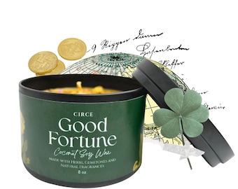 Good Fortune Candle | Good News Candle | Positive Energy | Manifesting | Intention Candle | Good Luck Spell | Clear Negative |  Spell Candle