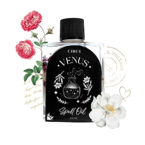 Venus Spell Oil | 1/2 oz Anointing Oil for Love, Beauty & Attraction | Conjure Oil for Romance, Self-Love and Divine Feminine Energy