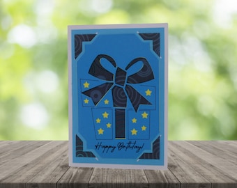 Layered Present Birthday Card