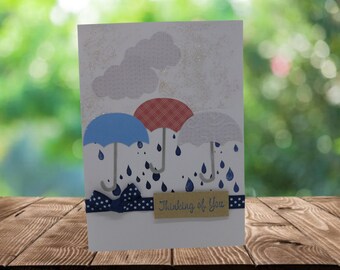 Thinking of You Card - Handcrafted - 5x7 inch