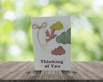 Thinking of You Card - Handcrafted - 5x7 inch