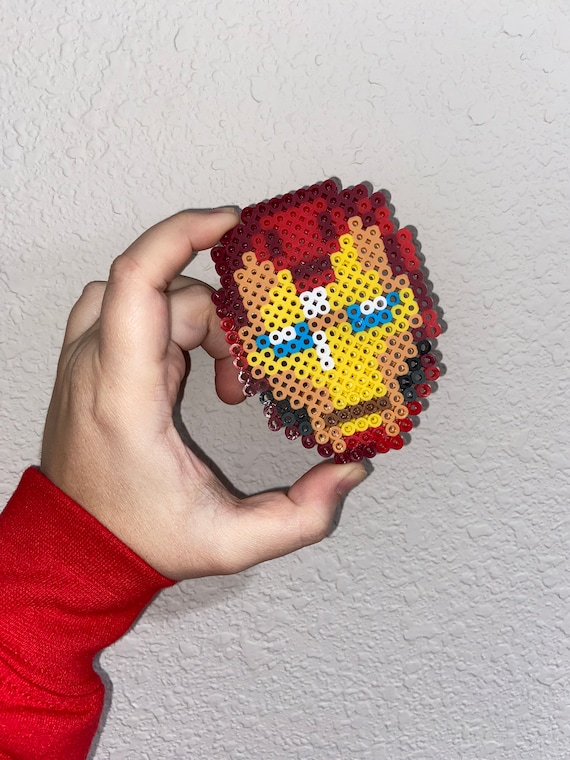 Avengers Iron Man Perler Bead Art