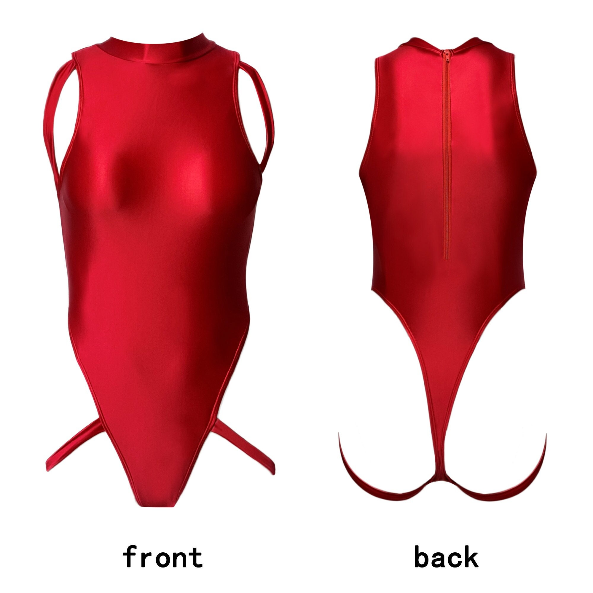 Shiny Metallic GString One piece Swimsuit Leotard Slim Etsy 日本