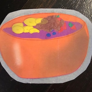 Acai bowl sticker