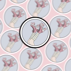 Rolschaatser stickers