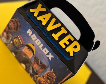 Roblox Party Favor Boxes - Roblox Gable Boxes - Birthday Party Favors