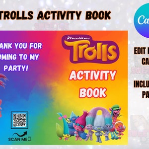 Trolls Activity Book Party Favor