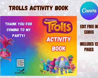 Trolls Activity Book Party Favor
