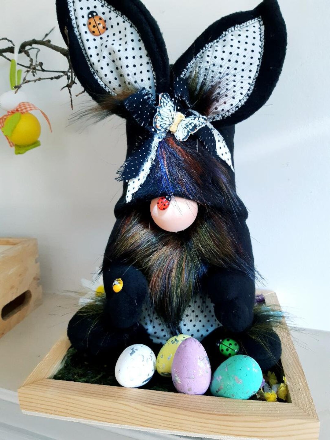 Easter Gnome, Spring Gnome, Easter Bunny Decoration Standing Bunny