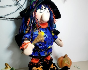 Halloween gnomes - witch gnomes - scary gnomes - fall and thanksgiving gnomes, Brumhilda