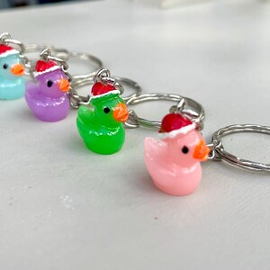 Christmas Rubber Hook a Duck Keyrings - Etsy