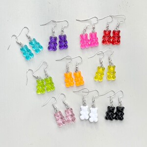 Multicoloured Gummy Bear Earrings and Necklaces
