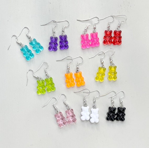 Gummy bear earrings etsy outlet