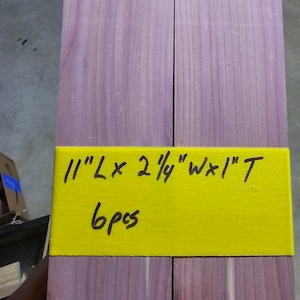 6 piece - Aromatic Red Cedar planks, boards, blank supplies and ready to craft Glow forge, Laser Wood Burning