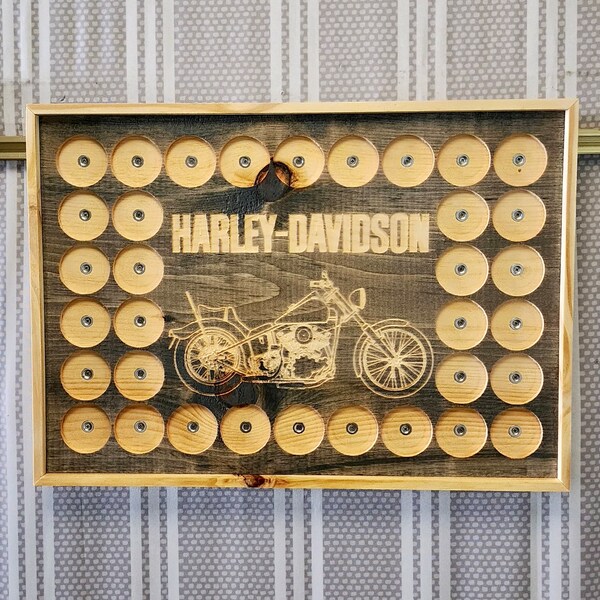 Harley Poker Chip Board Etsy