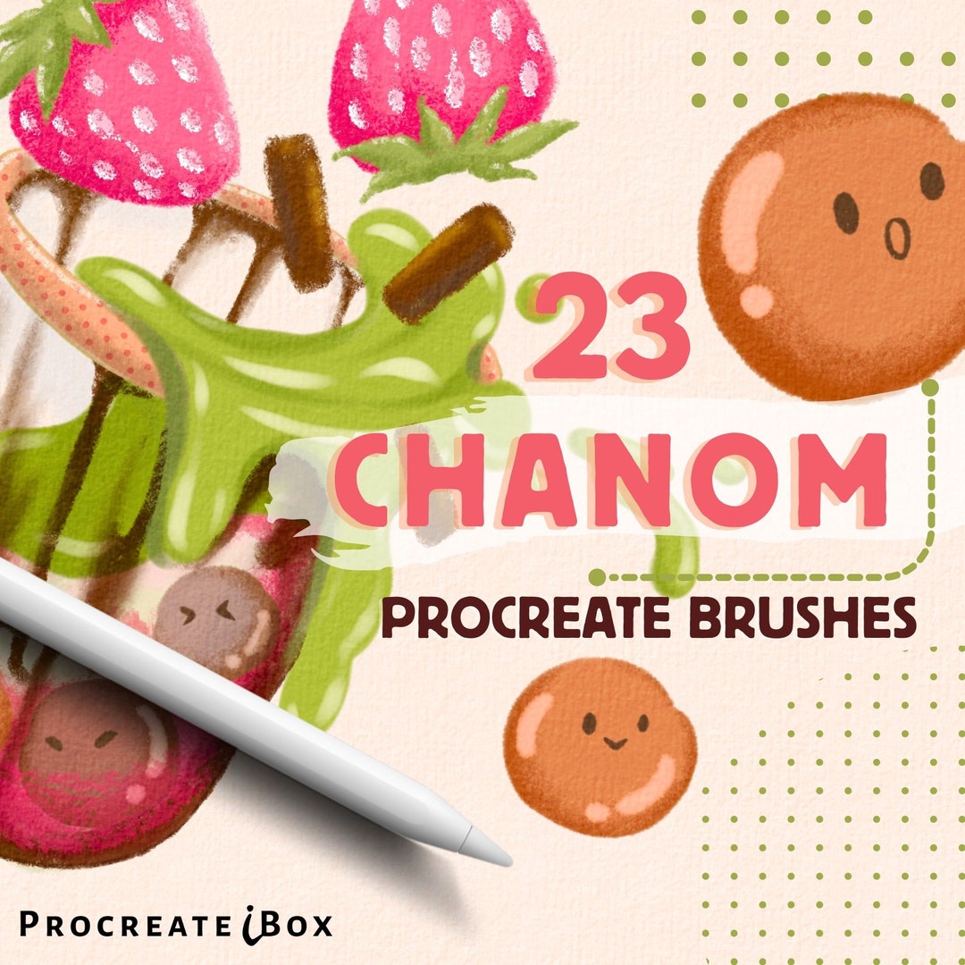 23 Chanom Procreate Brushes Kawaii Brush Procreate Texture Brushes