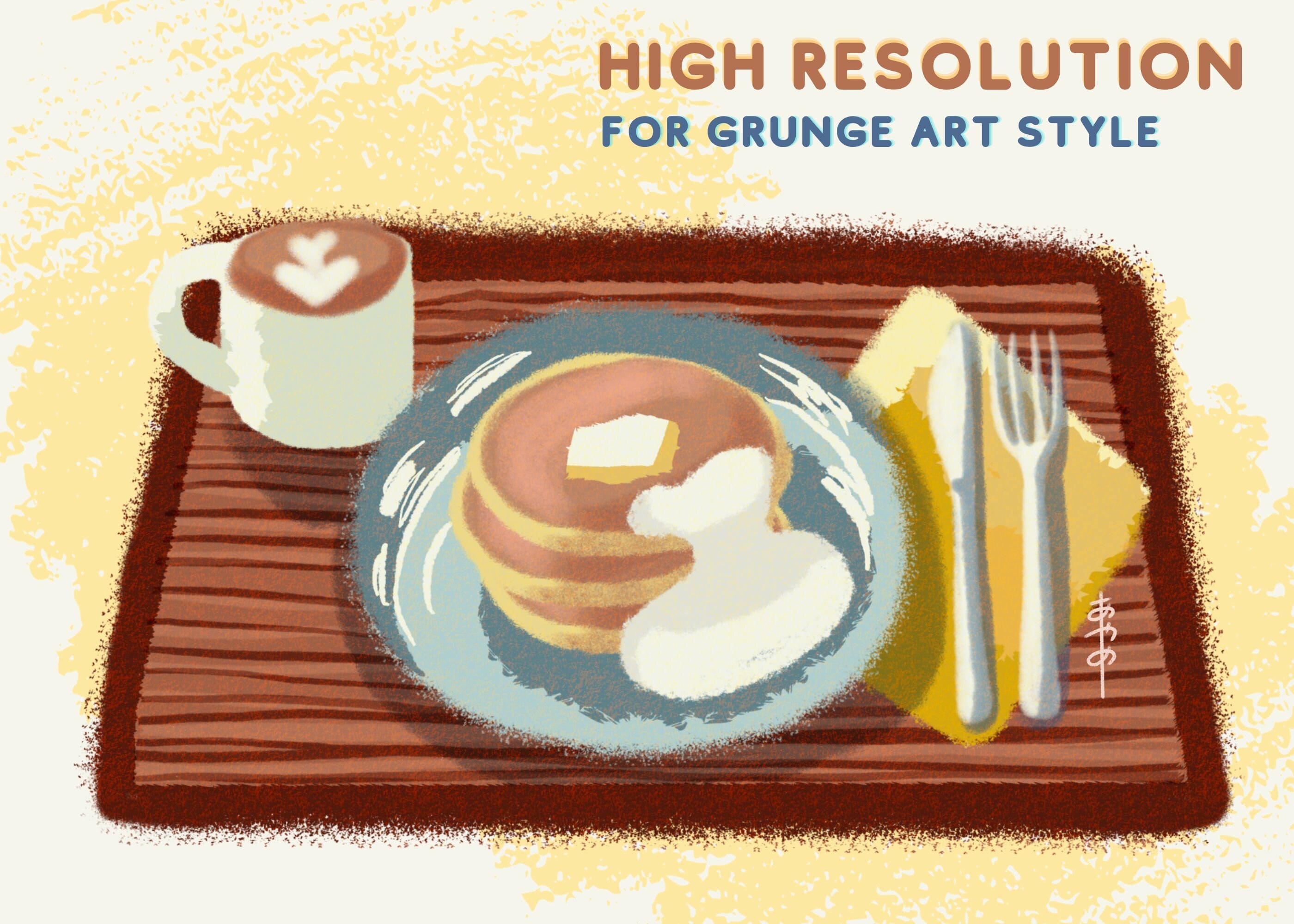 Grunge Procreate Brushes: Texture Brush Set , Grainy Brushes (digital ...