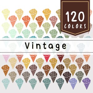 Color palette Procreate swatches | Procreate vintage color | Procreate color palette bundle