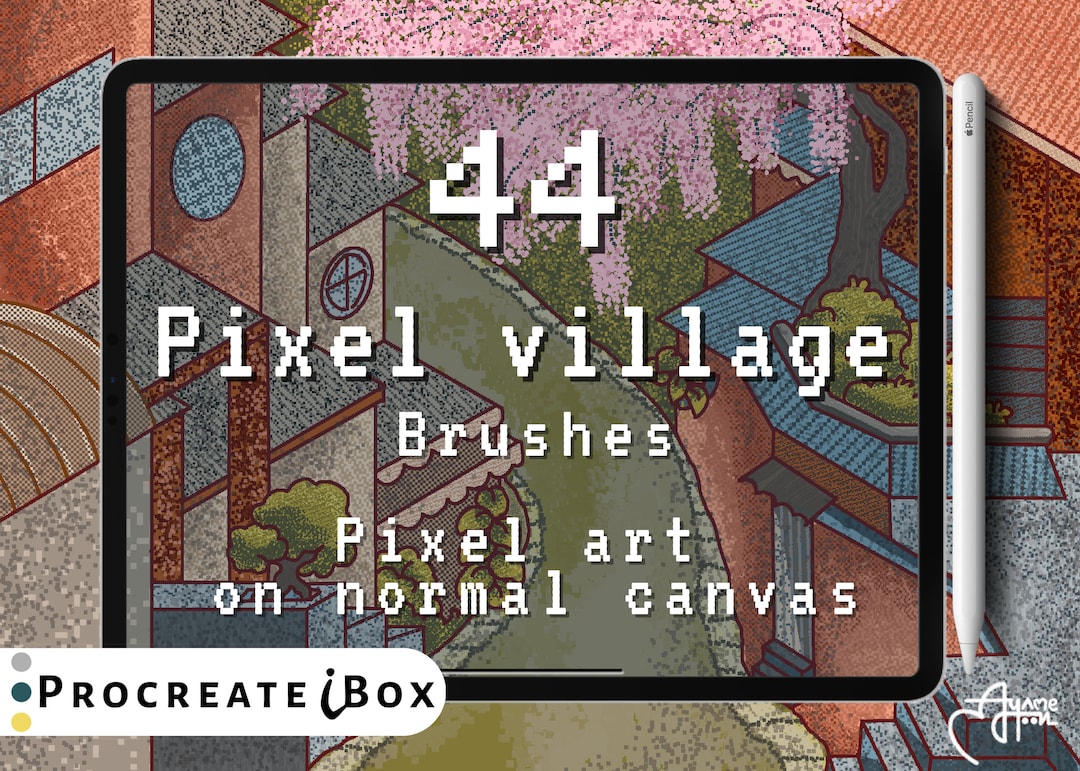 44 Pixel Procreate Brushes Procreate Pixel Art Pixel Game Design Pixel