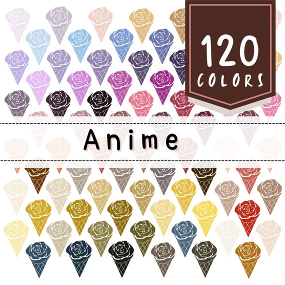 120 colores Procreate / Paletas de colores anime / Colores de - Etsy España 120 colores Procreate / Paletas de colores anime / Colores de - Etsy España